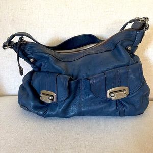 B Makowsky Leather Hobo Purse 14” by 9”